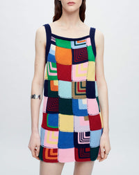 Robe en patchwork - Multicolor