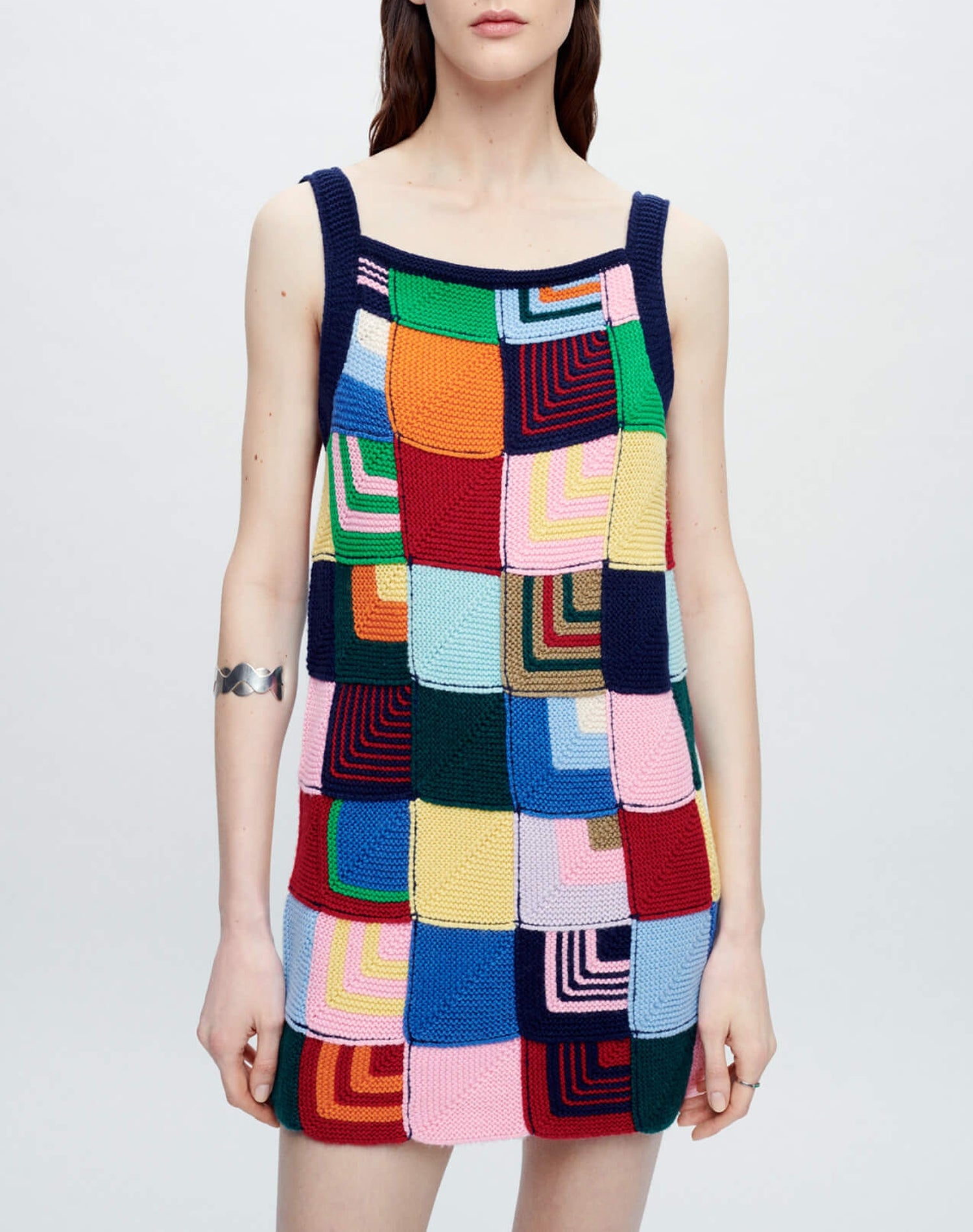Robe en patchwork - Multicolor