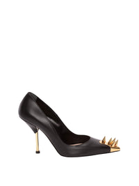 Escarpins cloutés en cuir - Black Gold