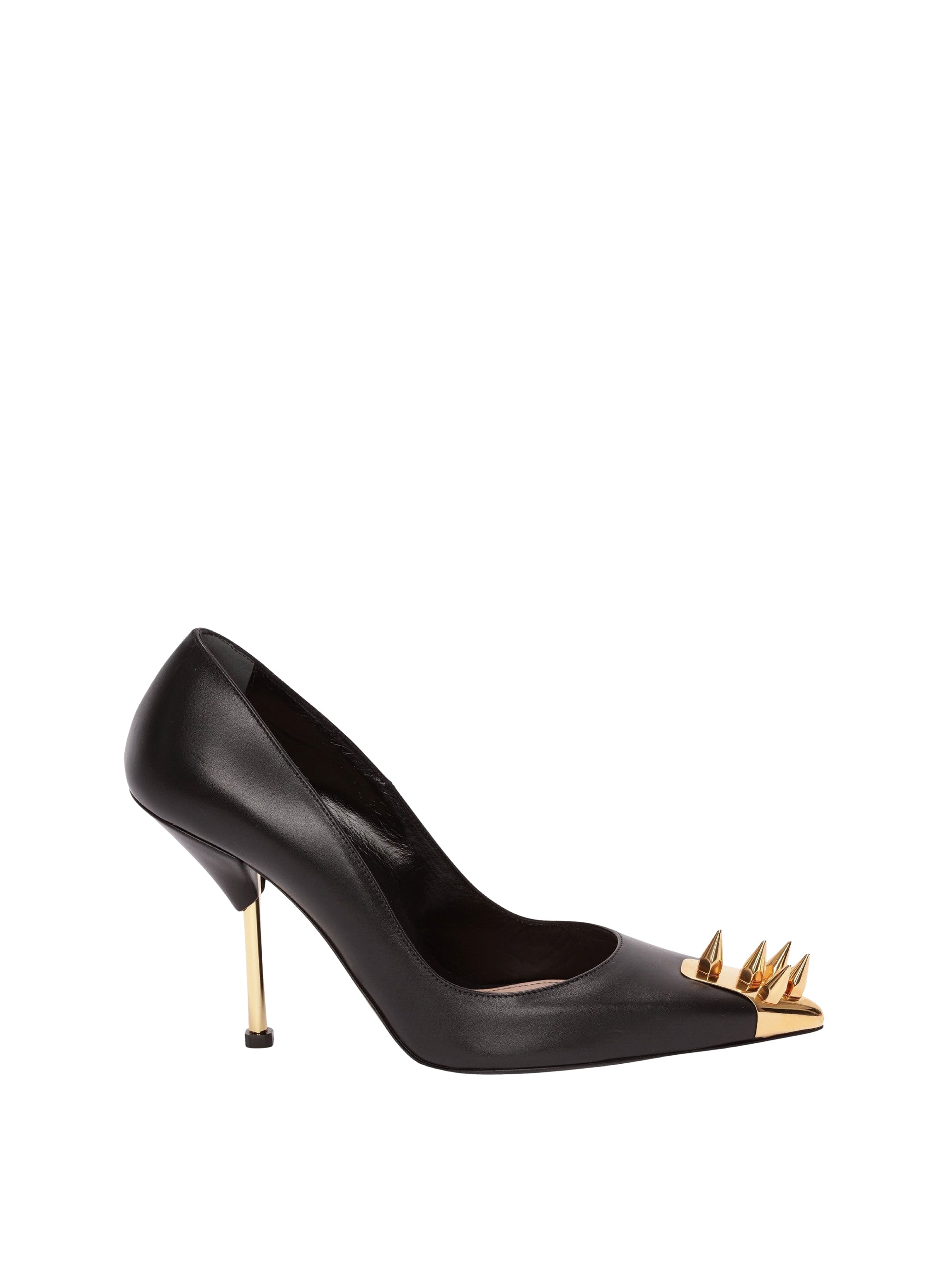 Escarpins cloutés en cuir - Black Gold