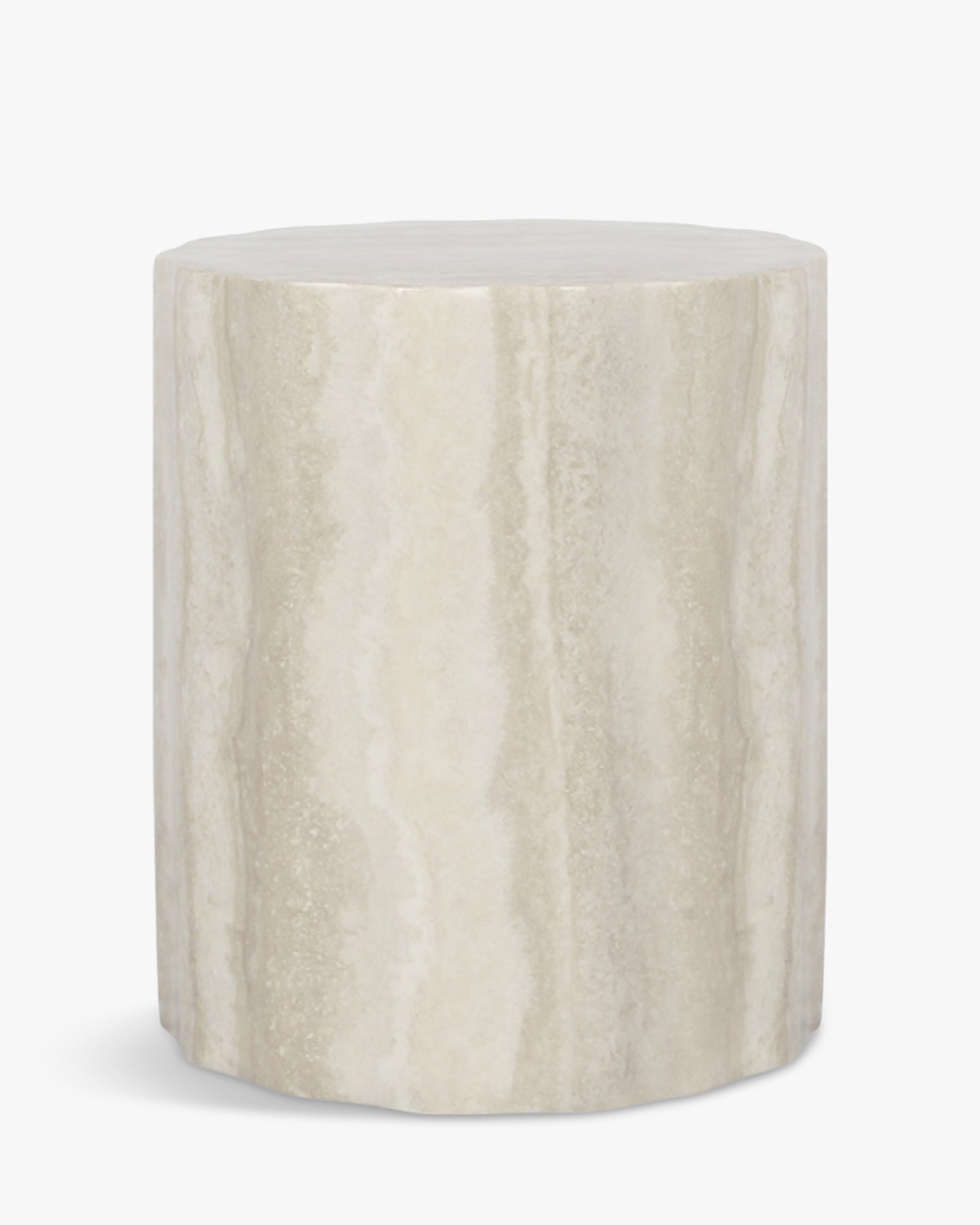 Meuble d'appoint Cesar effet Travertin - Beige