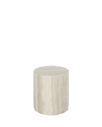 Meuble d'appoint Cesar effet Travertin - Beige