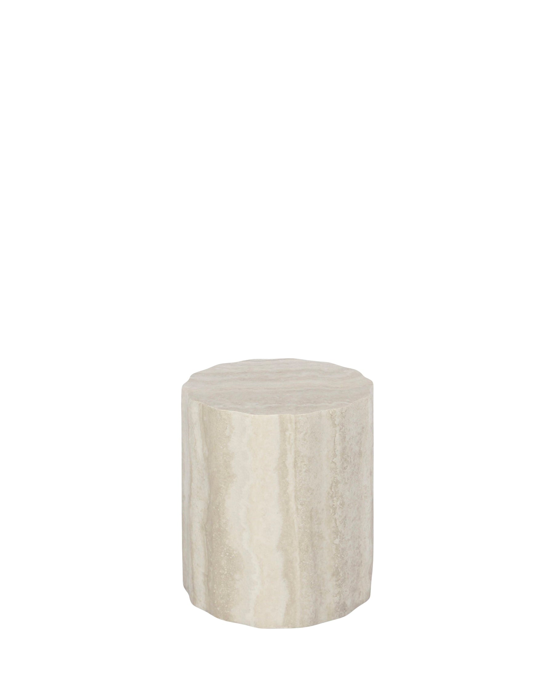 Meuble d'appoint Cesar effet Travertin - Beige