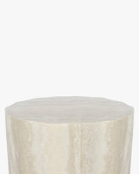 Meuble d'appoint Cesar effet Travertin - Beige