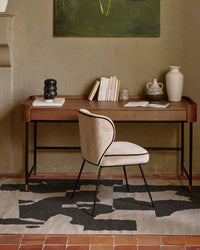 Bureau Jeffrey en bois - Bois noyer