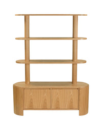 Étagères & bibliothèque Elipse en bois - Bois blond