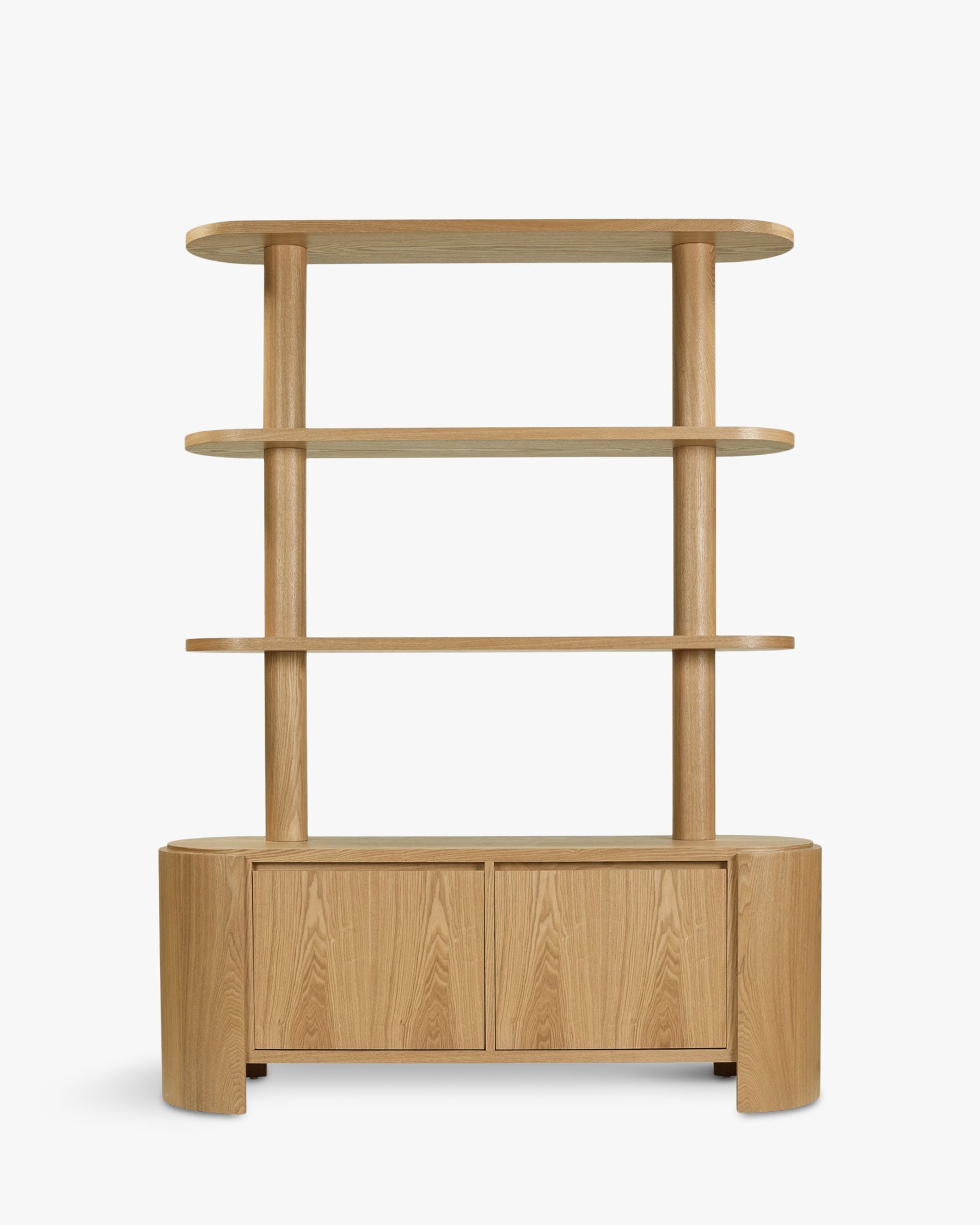 Étagères & bibliothèque Elipse en bois - Bois blond