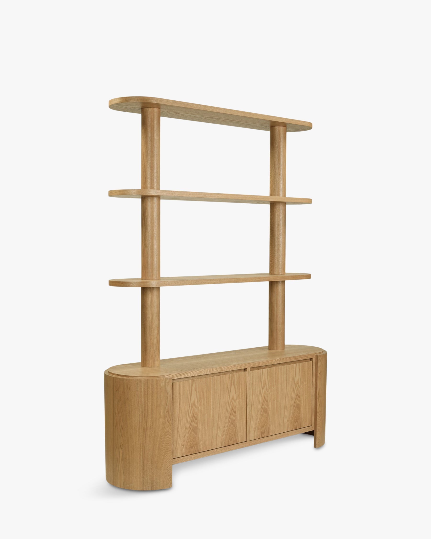 Étagères & bibliothèque Elipse en bois - Bois blond