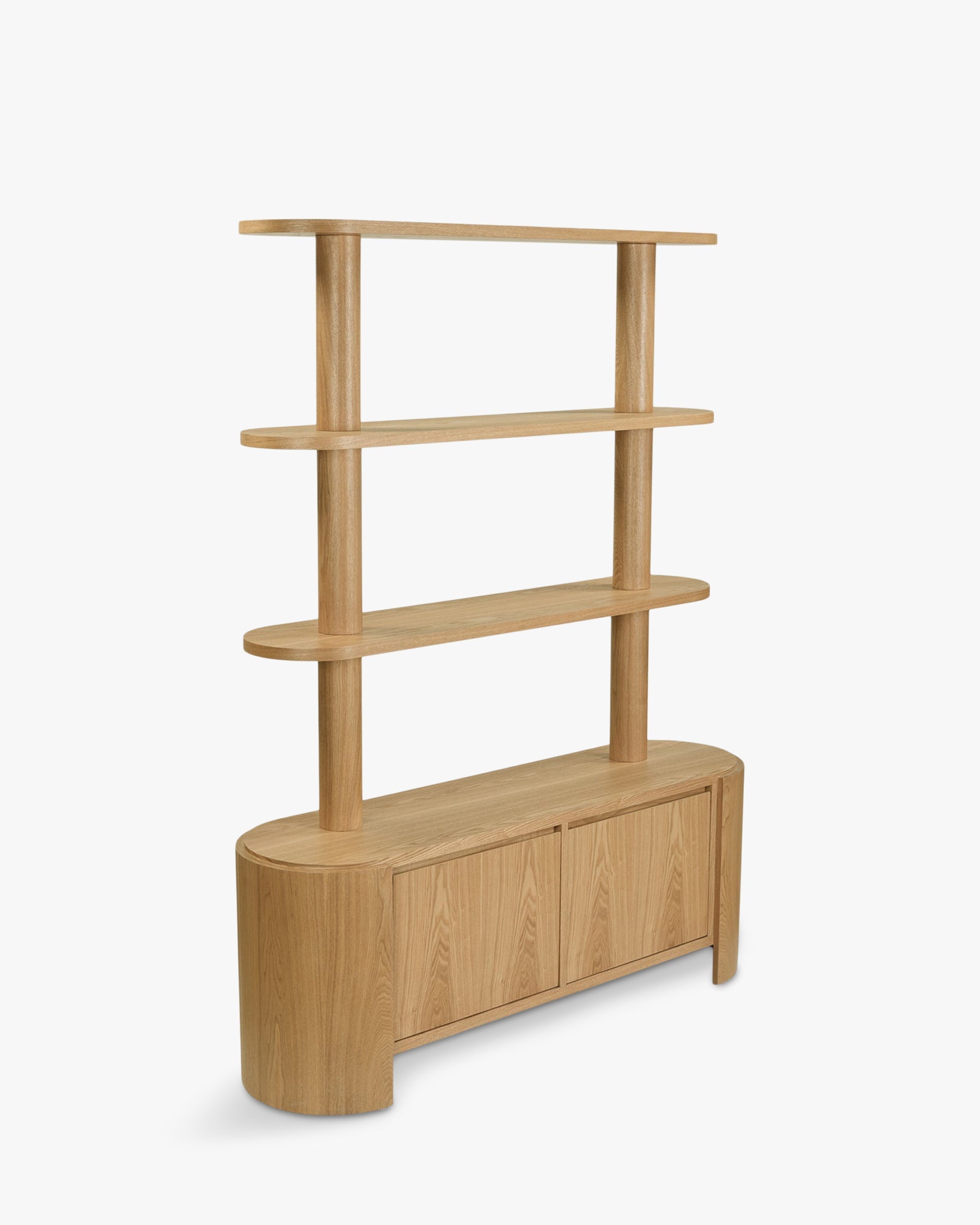 Étagères & bibliothèque Elipse en bois - Bois blond