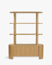 Étagères & bibliothèque Elipse en bois - Bois blond