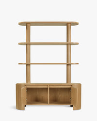Étagères & bibliothèque Elipse en bois - Bois blond