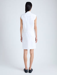Robe Erica en sergé en coton - Off White