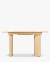 Table à manger extensible Adriano en bois - Beige