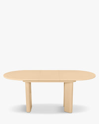 Table à manger extensible Adriano en bois - Beige