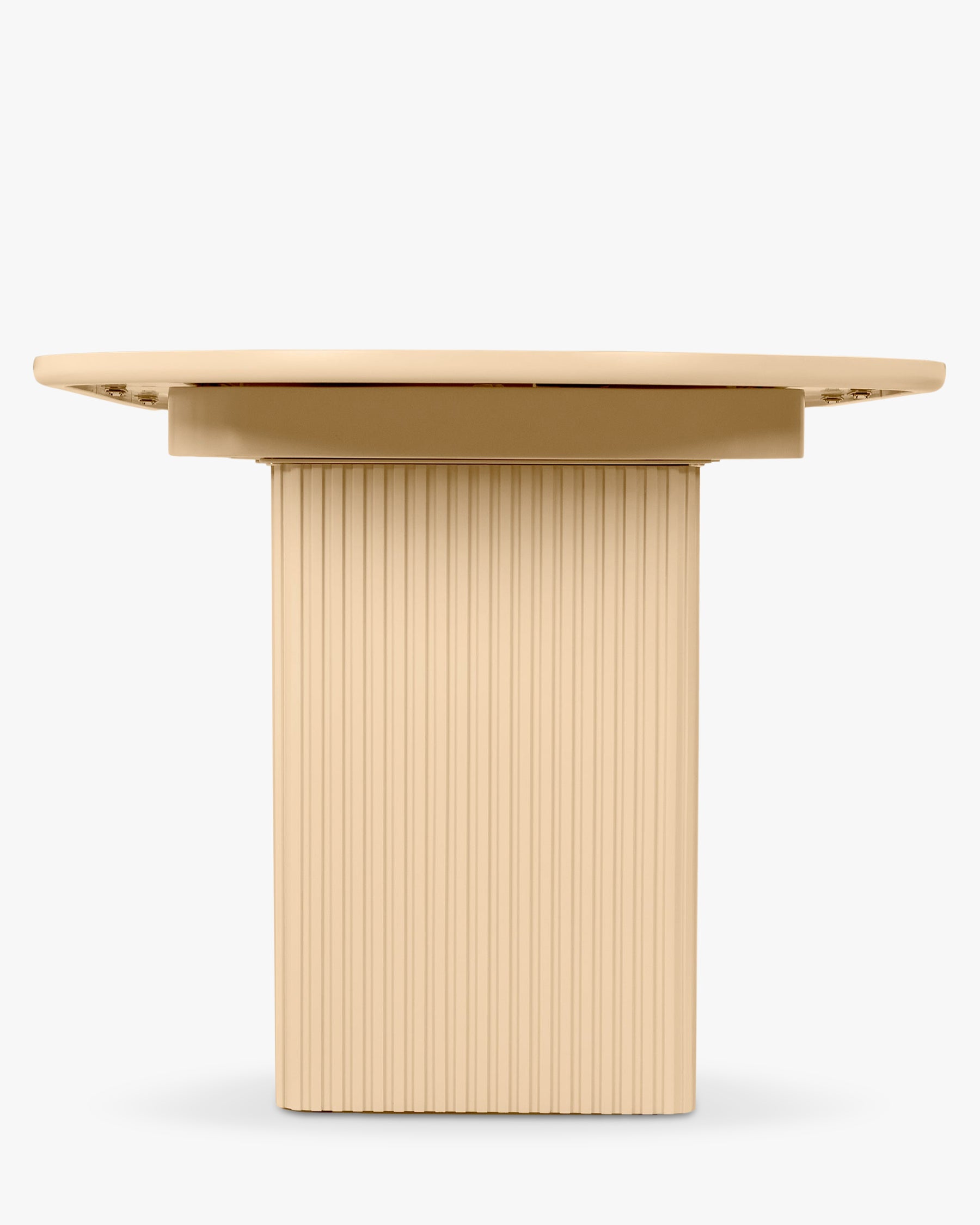Table à manger extensible Adriano en bois - Beige