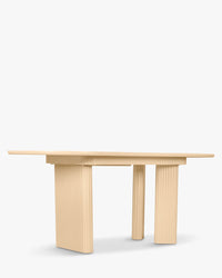Table à manger extensible Adriano en bois - Beige