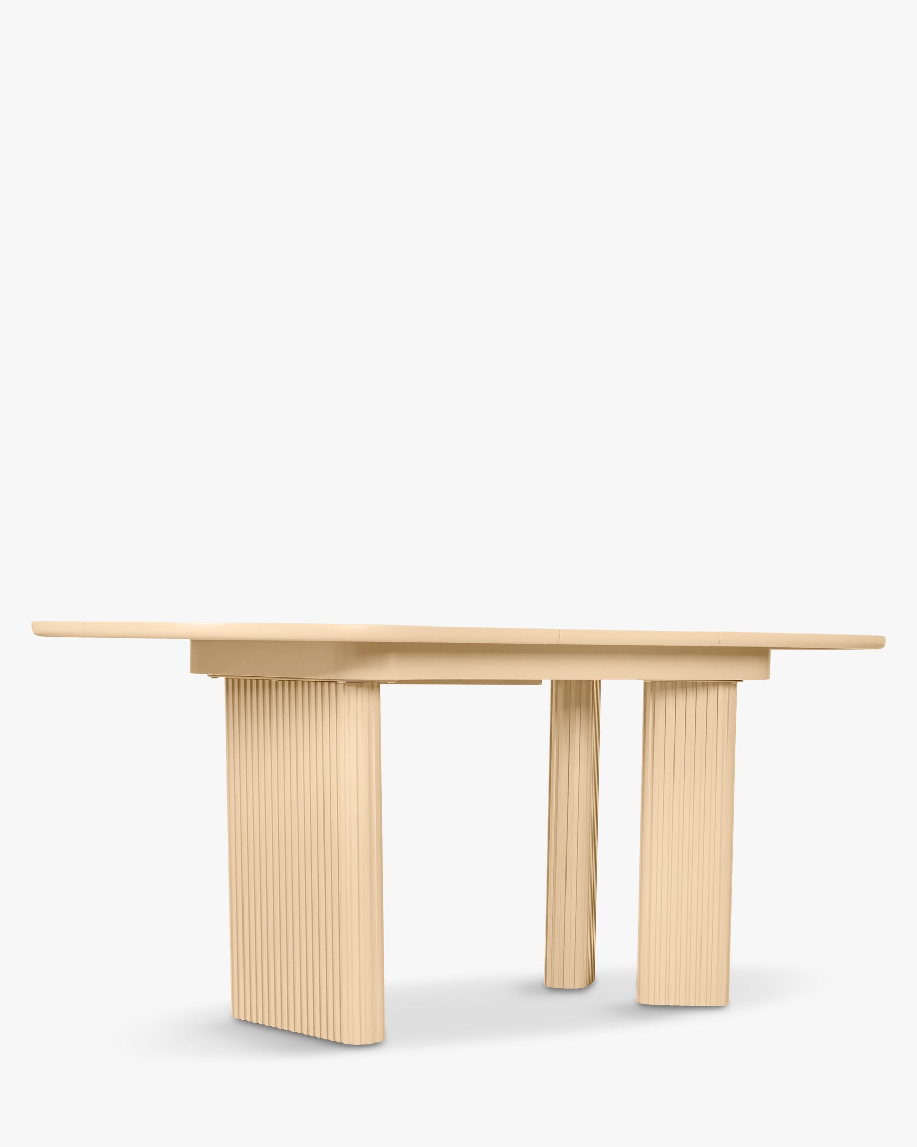 Table à manger extensible Adriano en bois - Beige