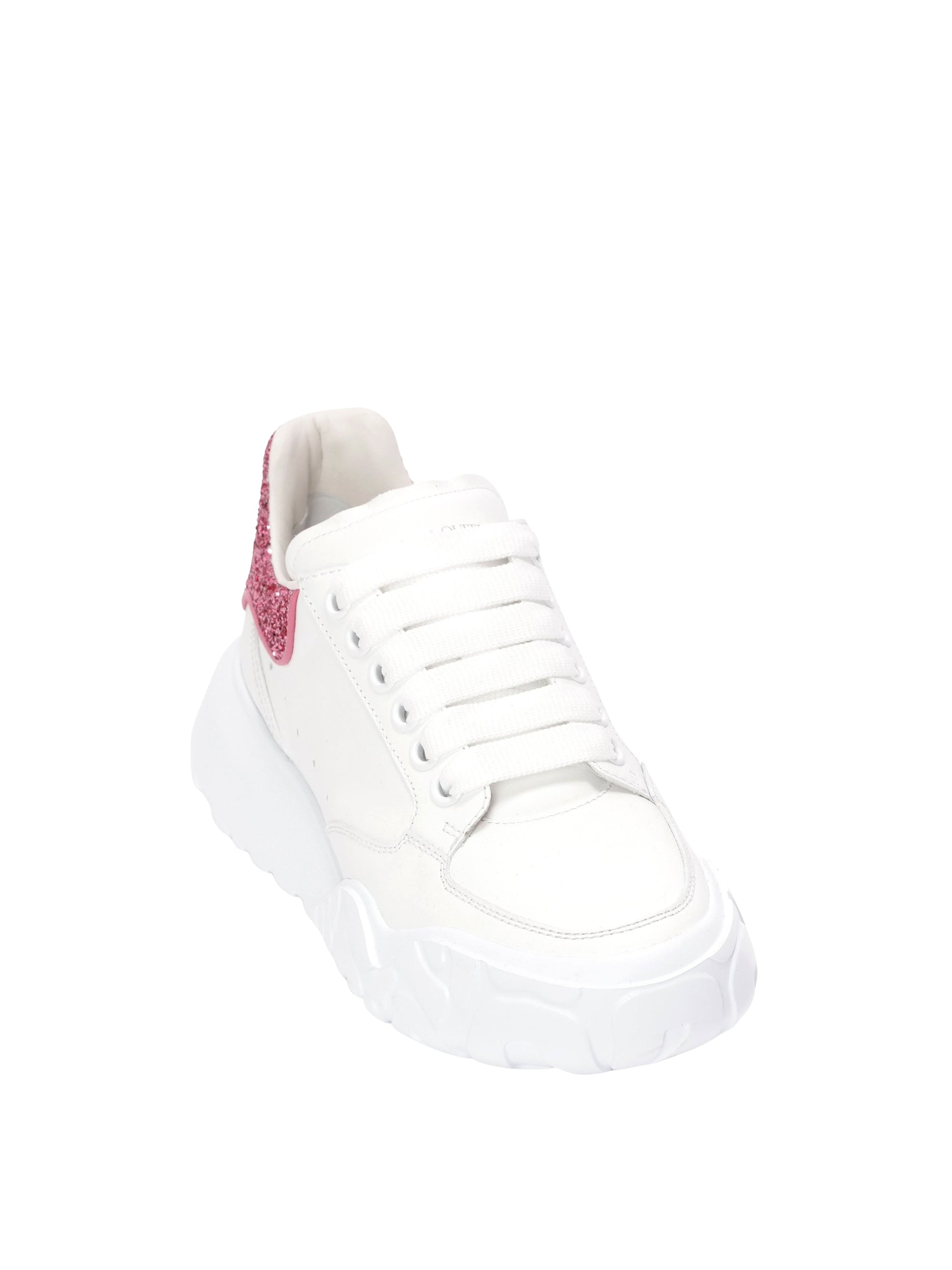 Sneakers basses en cuir - White Pink Pink