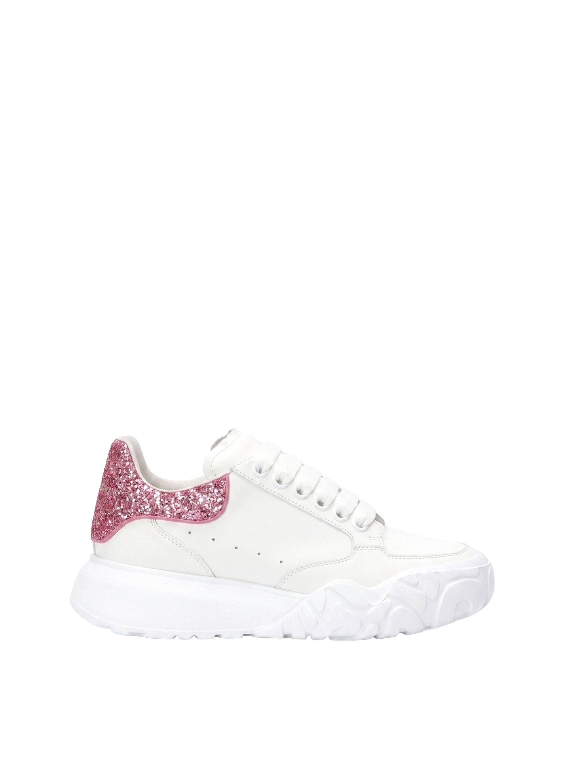 Sneakers basses en cuir - White Pink Pink