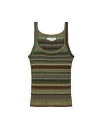 Ribbed wool top - Green Space Dye