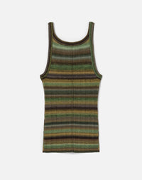 Ribbed wool top - Green Space Dye