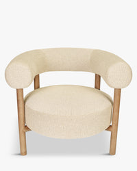 Fauteuil Carol en bois - Beige sable