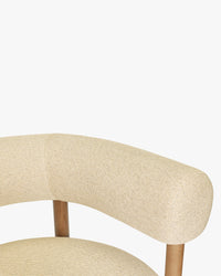 Fauteuil Carol en bois - Beige sable
