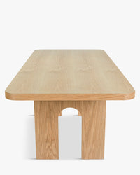 Danbury wooden dining table - Natural wood