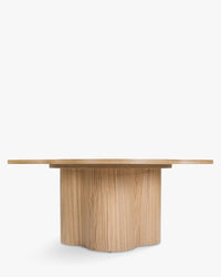 Flower wooden coffee table - Bois naturel