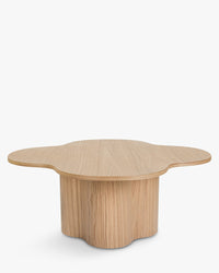 Flower wooden coffee table - Bois naturel