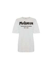 T-shirt ajusté à imprimé - White Black