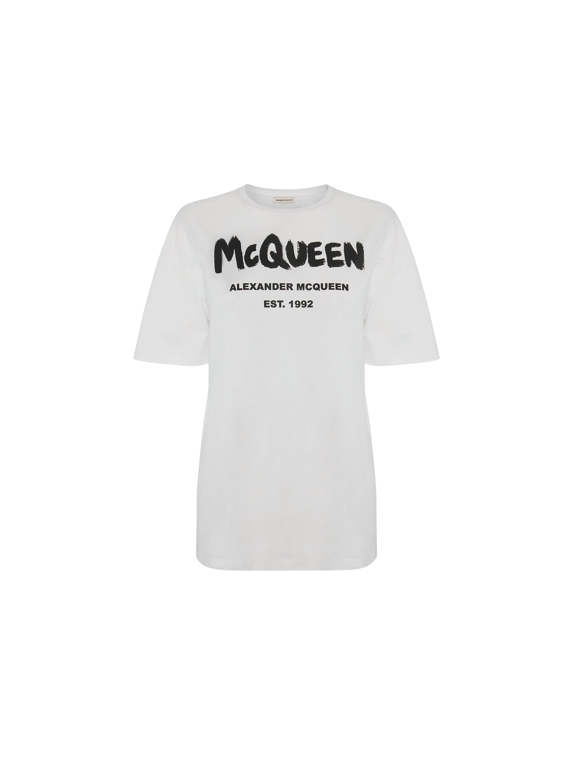 T-shirt ajusté à imprimé - White Black