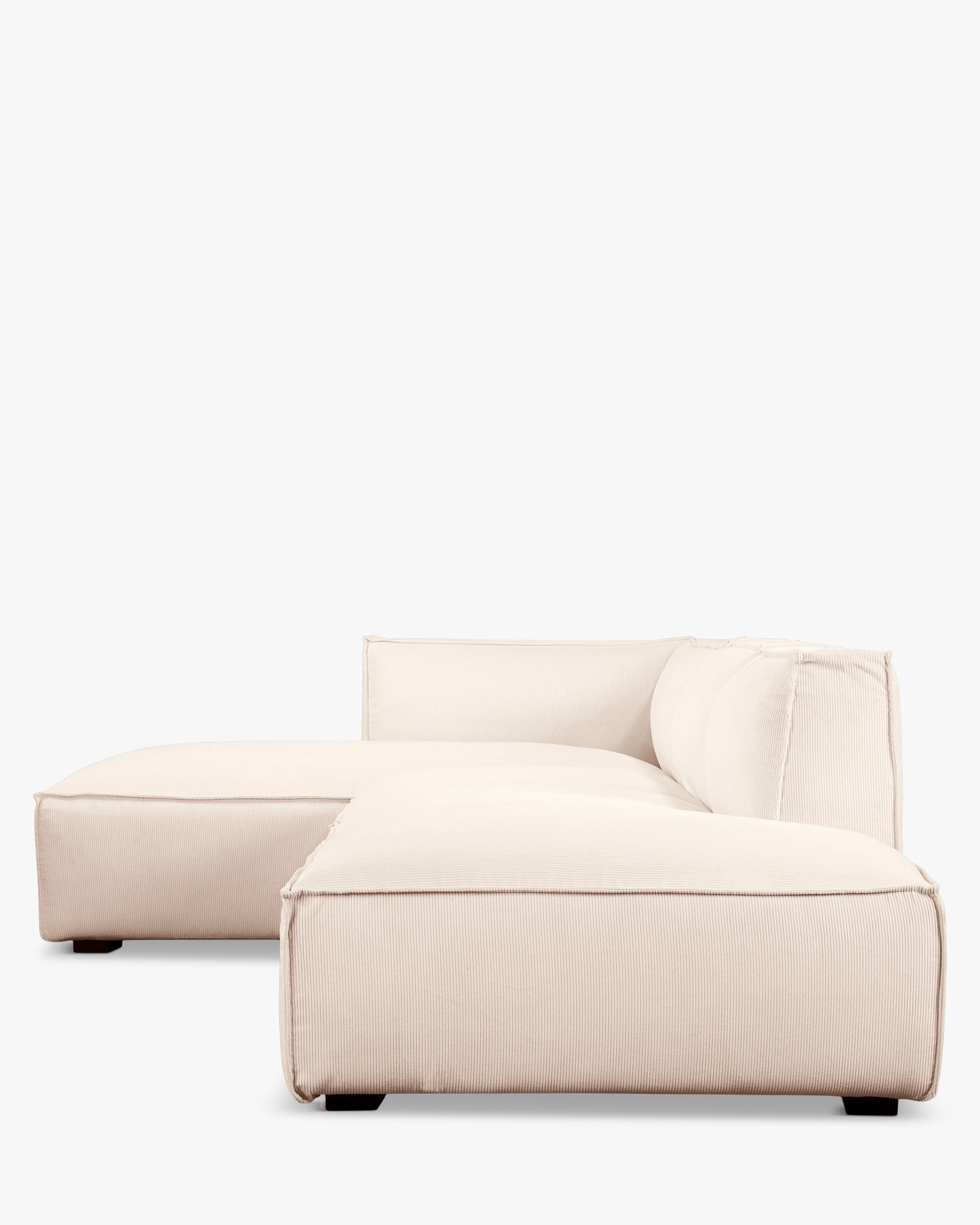 Canapé d'angle gauche Auster - Beige vanille