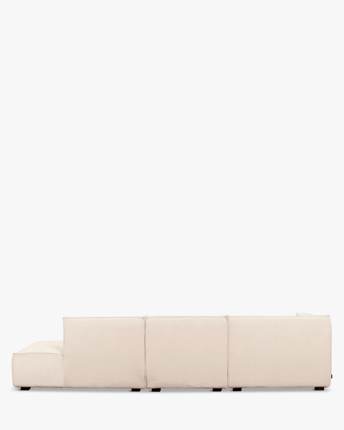 Canapé d'angle gauche Auster - Beige vanille