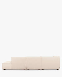 Canapé d'angle gauche Auster - Beige vanille