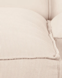 Canapé d'angle gauche Auster - Beige vanille