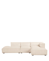 Canapé d'angle droit Auster - Beige vanille