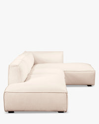 Canapé d'angle droit Auster - Beige vanille