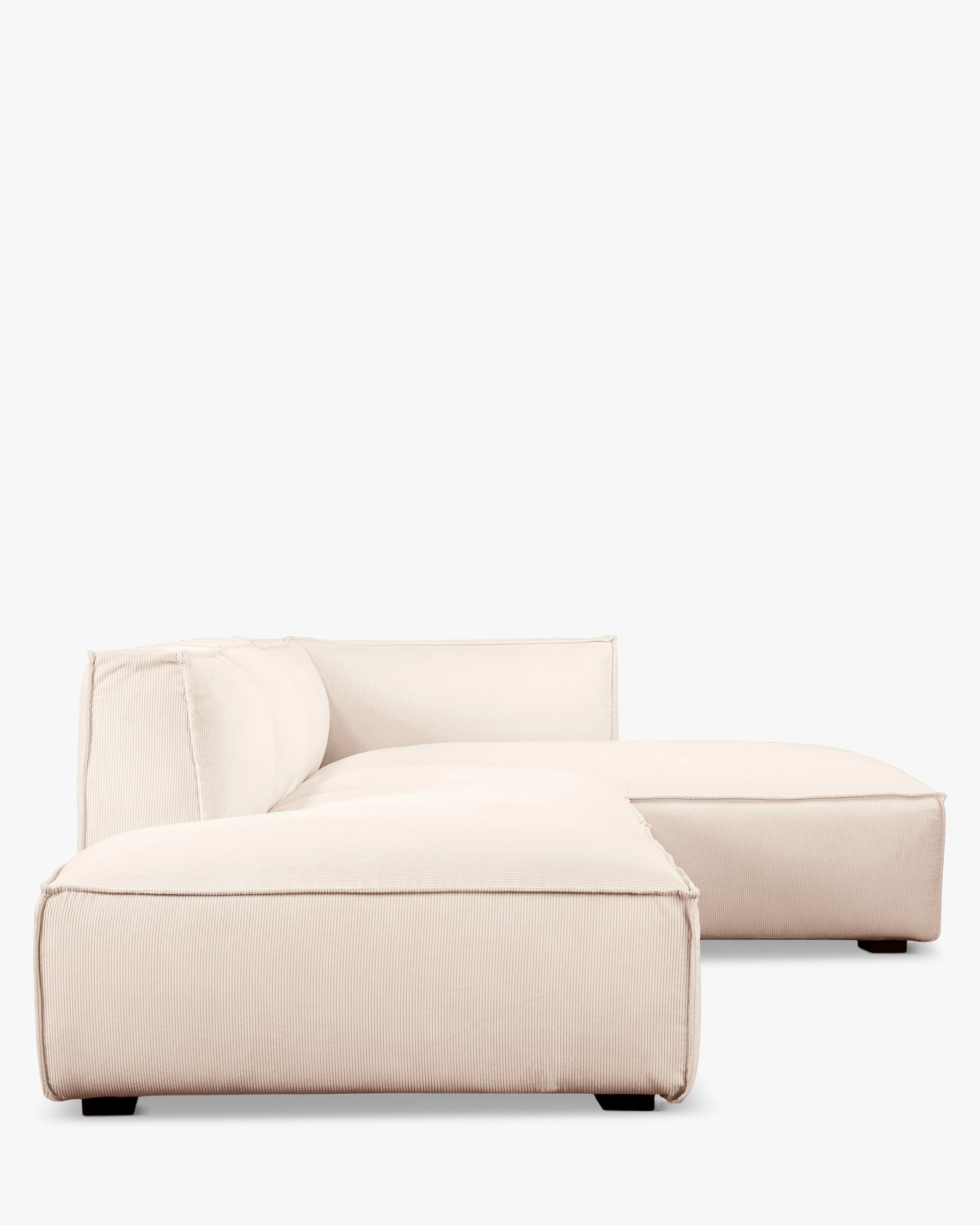 Canapé d'angle droit Auster - Beige vanille