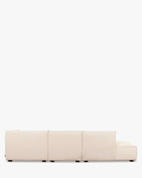 Canapé d'angle droit Auster - Beige vanille