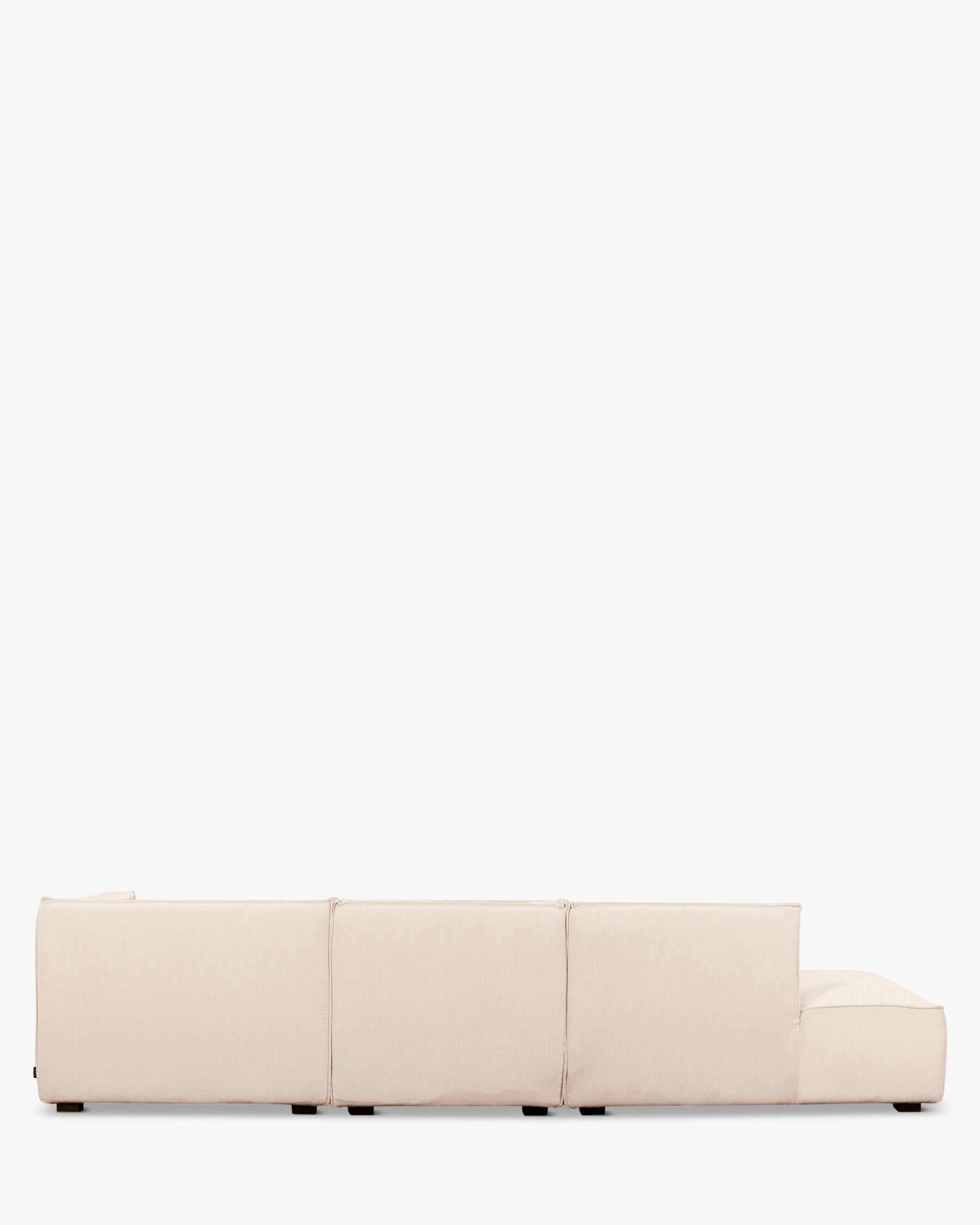 Canapé d'angle droit Auster - Beige vanille