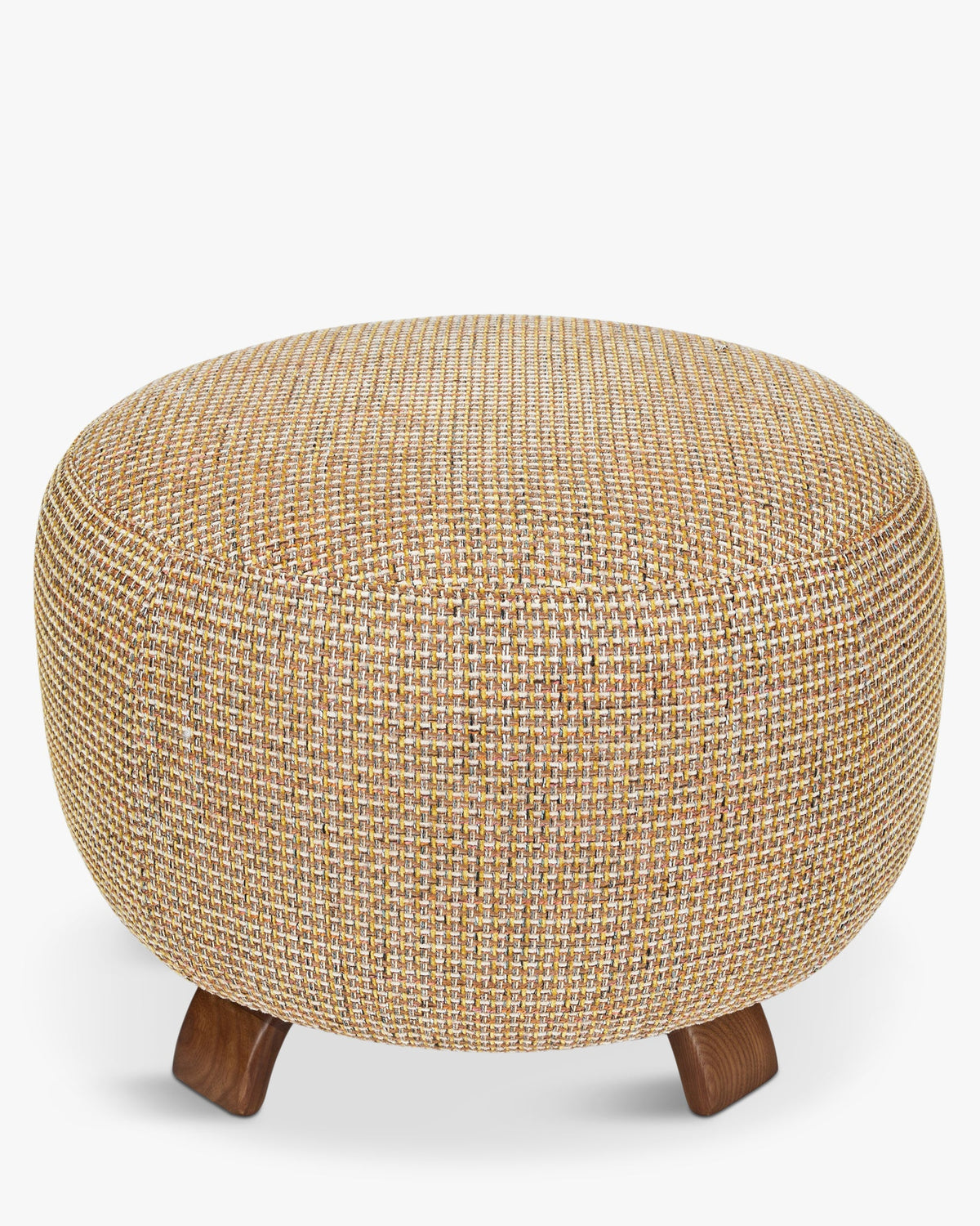Fauteuil ou pouf Platon - Tweed Jaune Miami