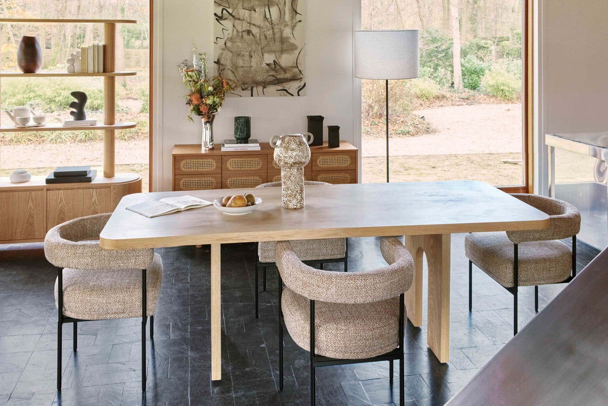 Table à manger Danbury en bois - Bois naturel