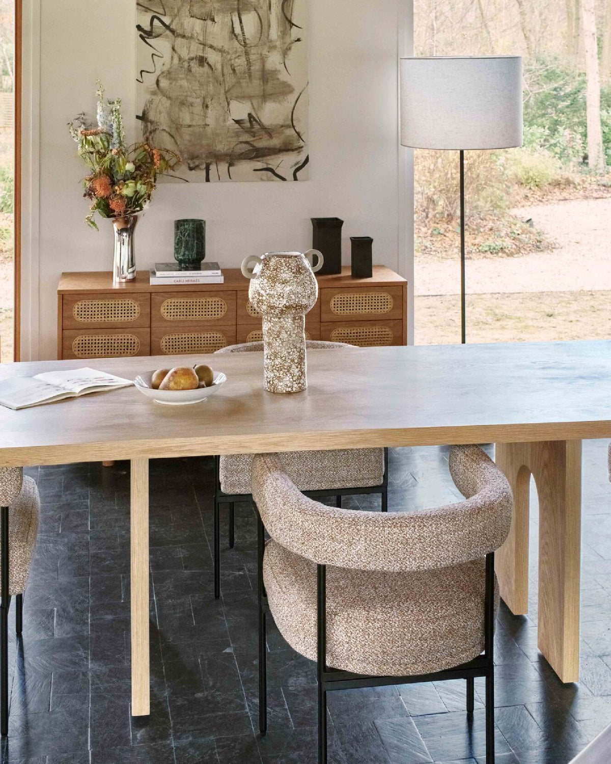 Table à manger Danbury en bois - Bois naturel