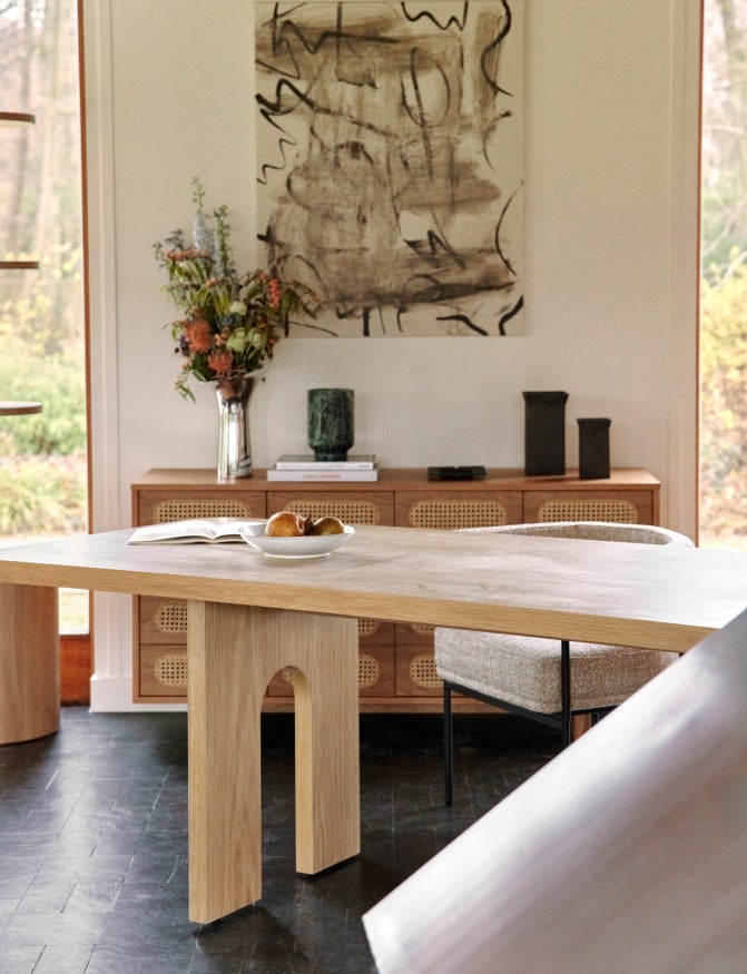 Table à manger Danbury en bois - Bois naturel