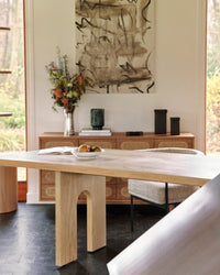 Table à manger Danbury en bois - Bois naturel