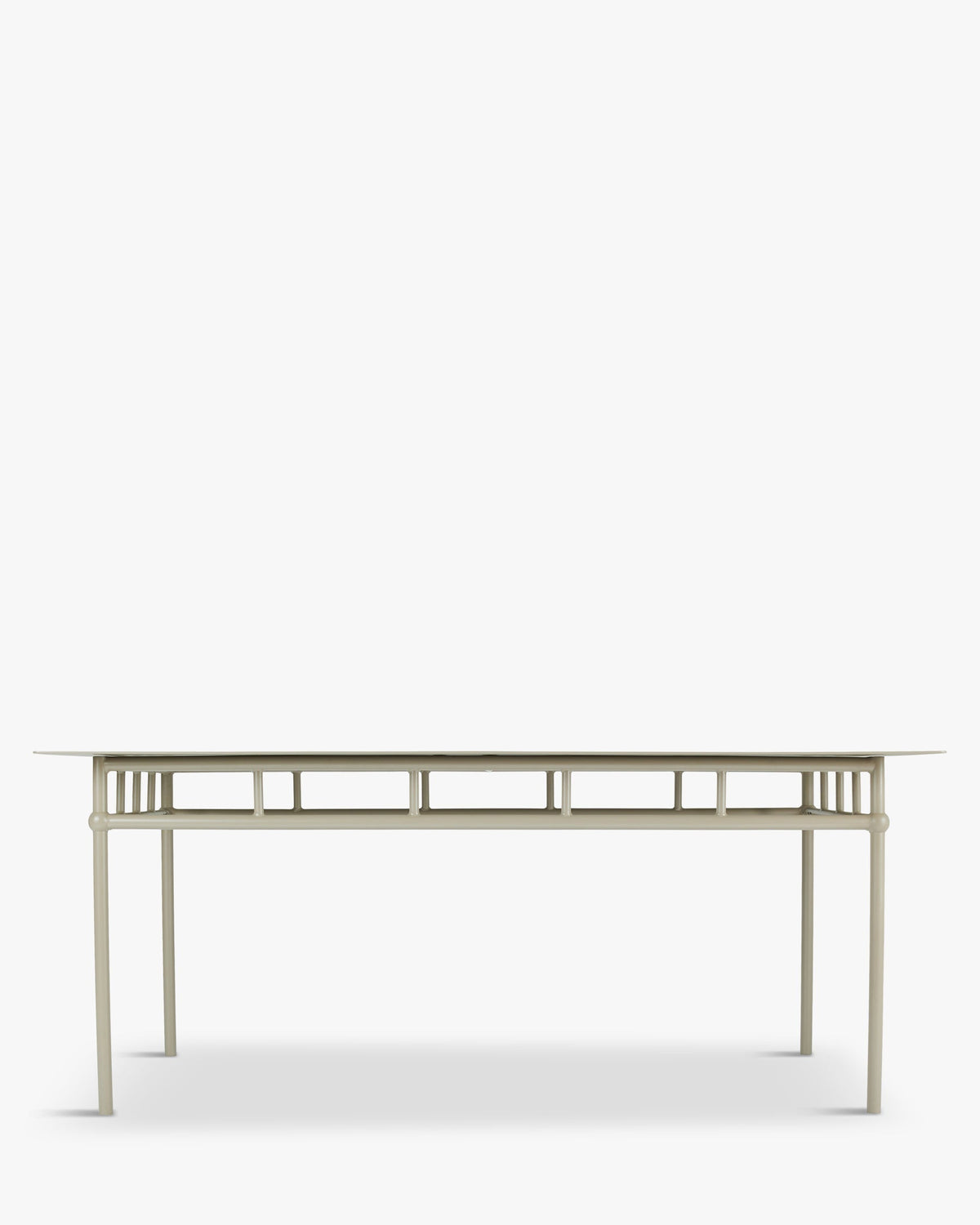 Table à manger extérieur Amalfi - Métal Taupe