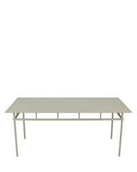 Table à manger extérieur Amalfi - Métal Taupe
