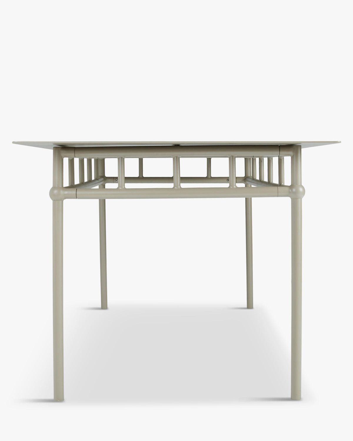 Table à manger extérieur Amalfi - Métal Taupe