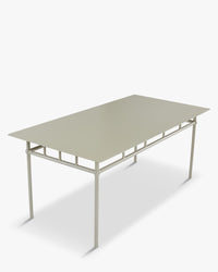 Table à manger extérieur Amalfi - Métal Taupe